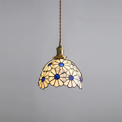 Avon Floral Glass Pendant Light