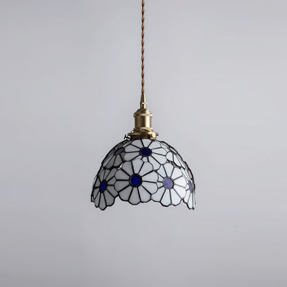 Avon Floral Glass Pendant Light