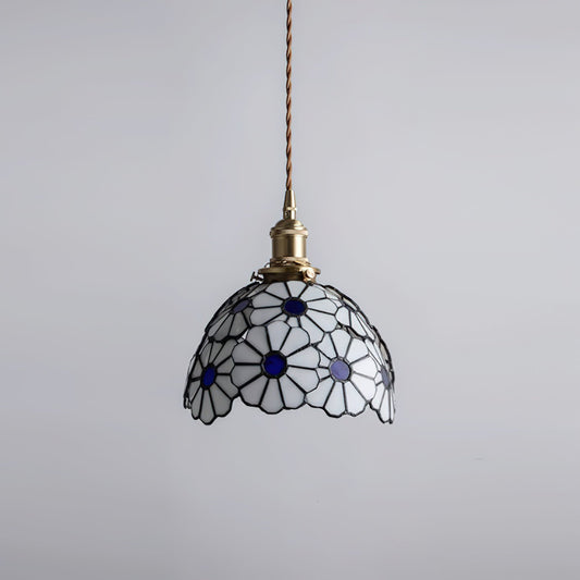 Avon Floral Glass Pendant Light