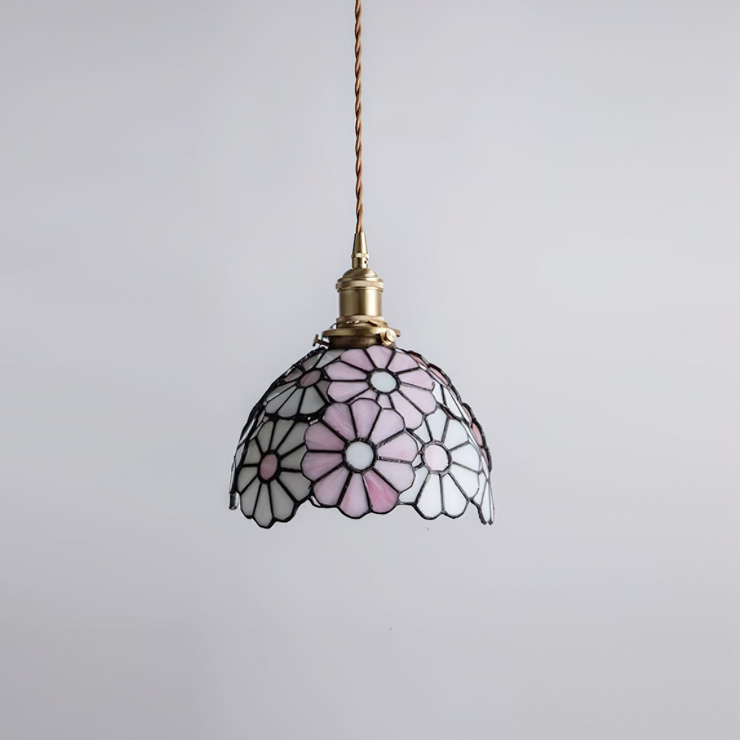 Avon Floral Glass Pendant Light