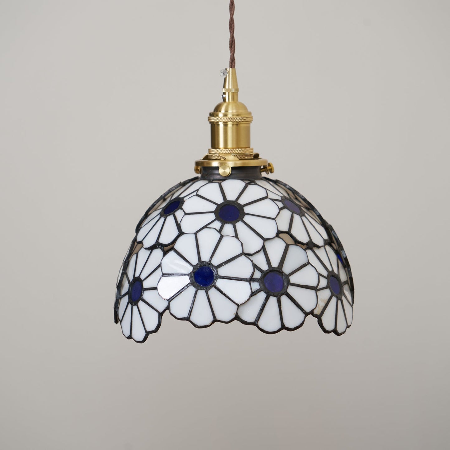 Avon Floral Glass Pendant Light