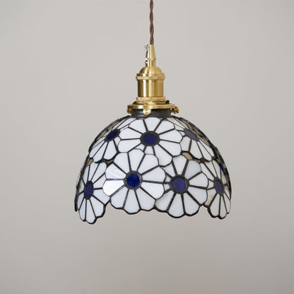 Avon Floral Glass Pendant Light