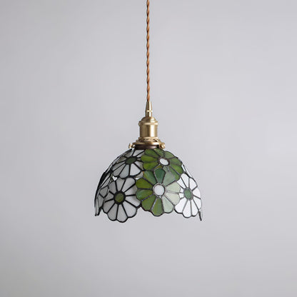 Avon Floral Glass Pendant Light