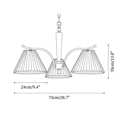Colette Pleated Chandelier