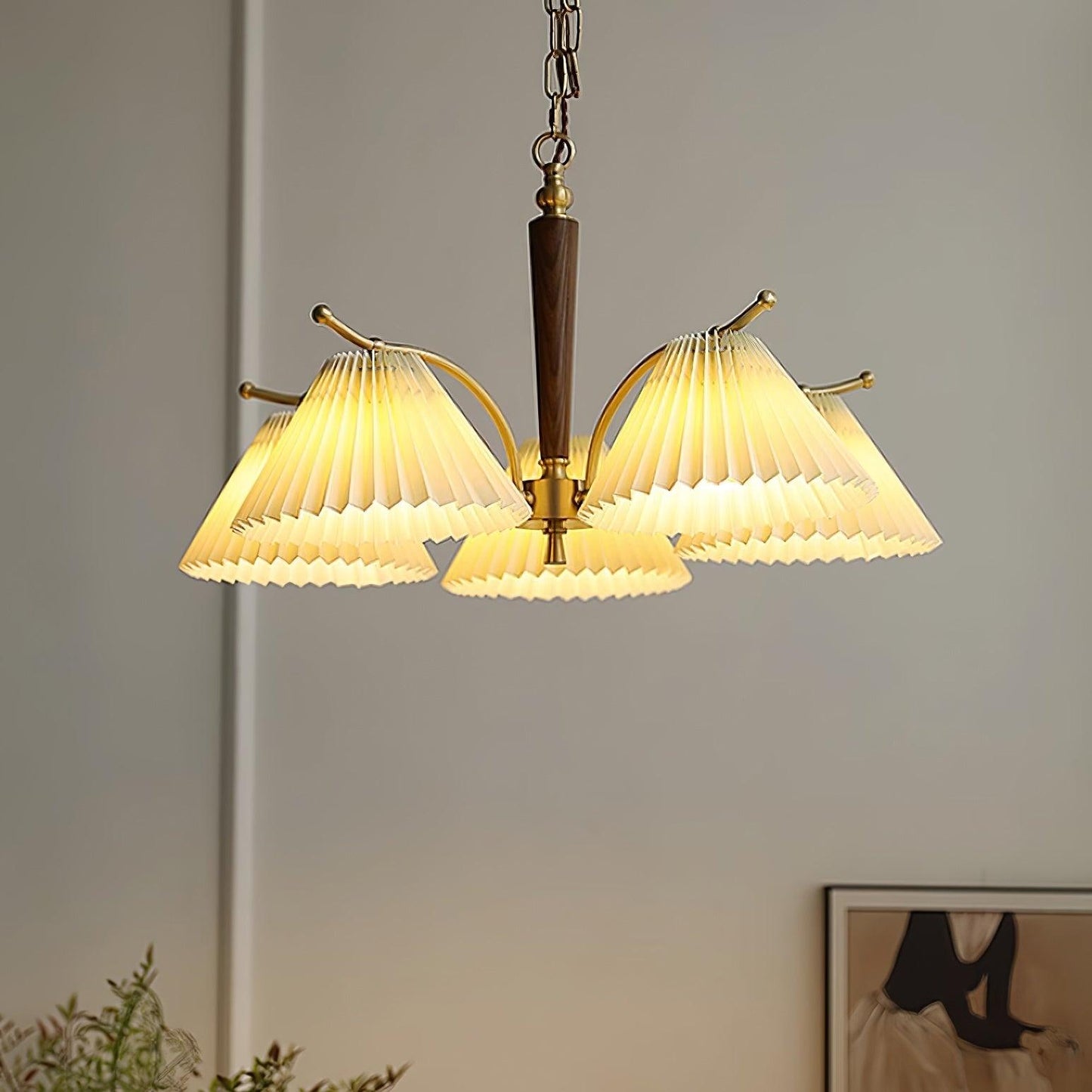 Colette Pleated Chandelier