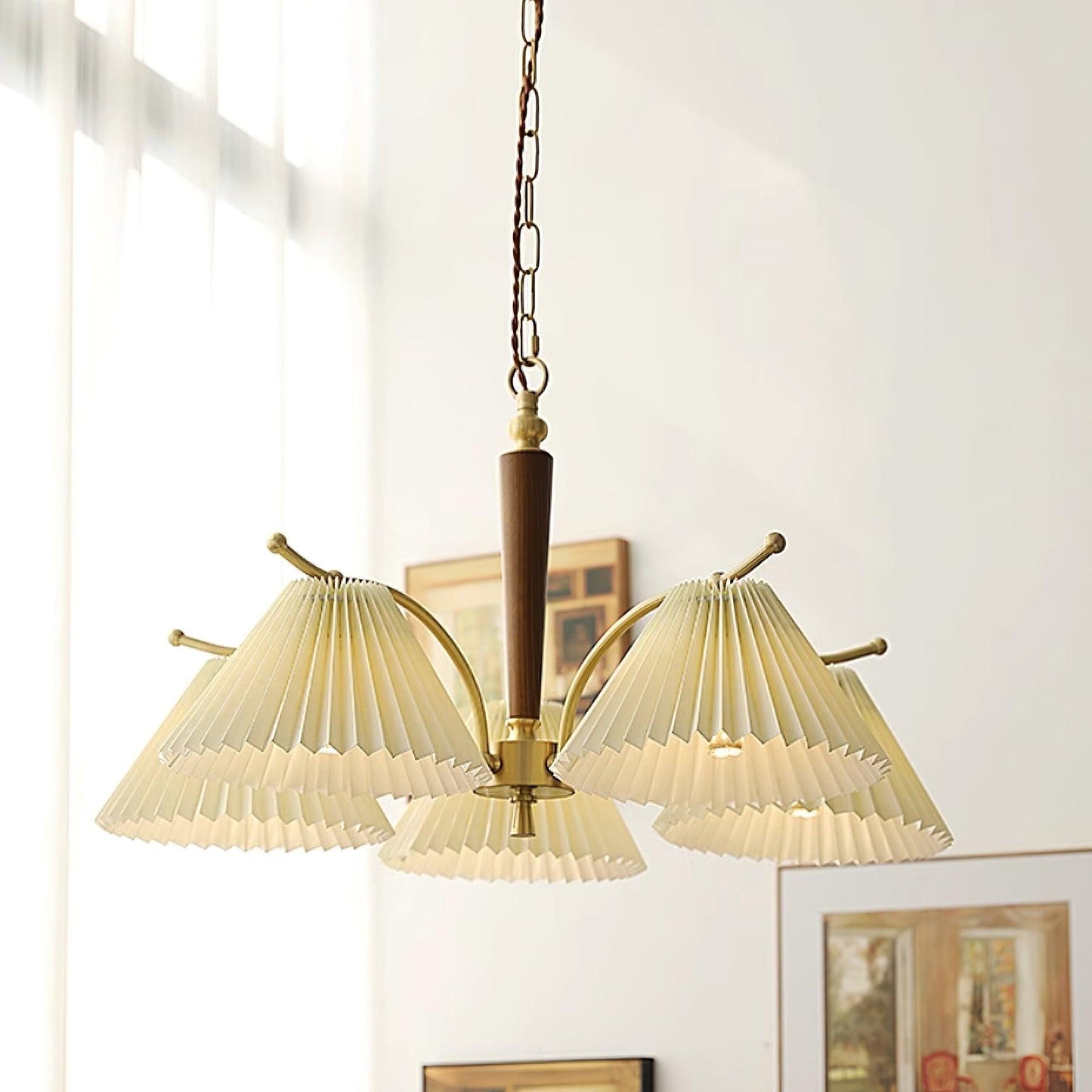 Colette Pleated Chandelier