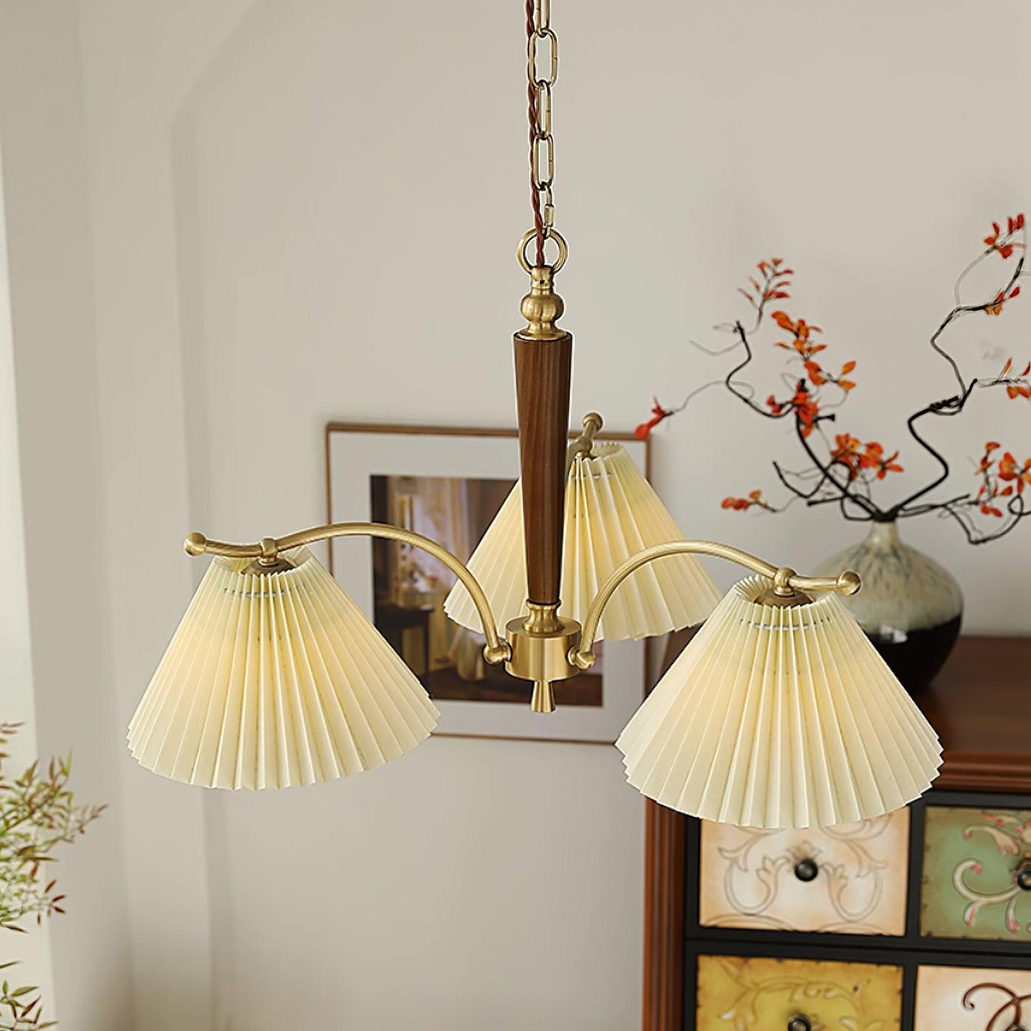 Colette Pleated Chandelier