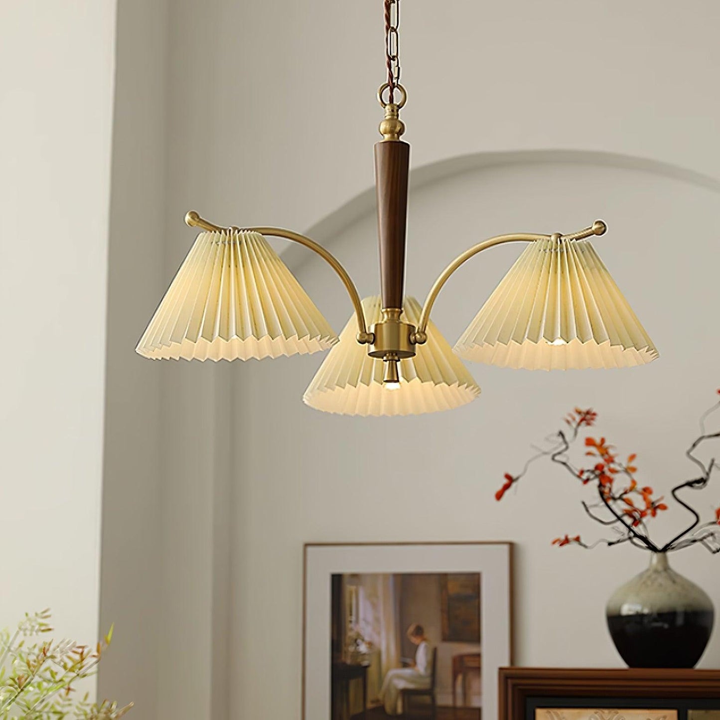 Colette Pleated Chandelier