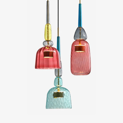 Colorful Glass LED Pendant Light