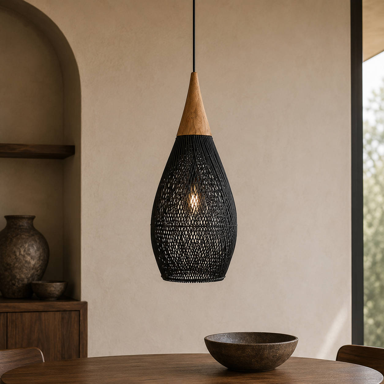 Tavero Rattan Pendant Light