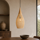 Wood & Natural Rattan
