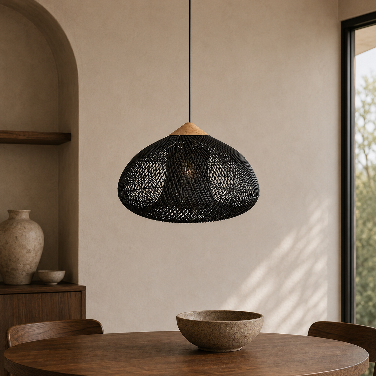 Tavero Rattan Pendant Light