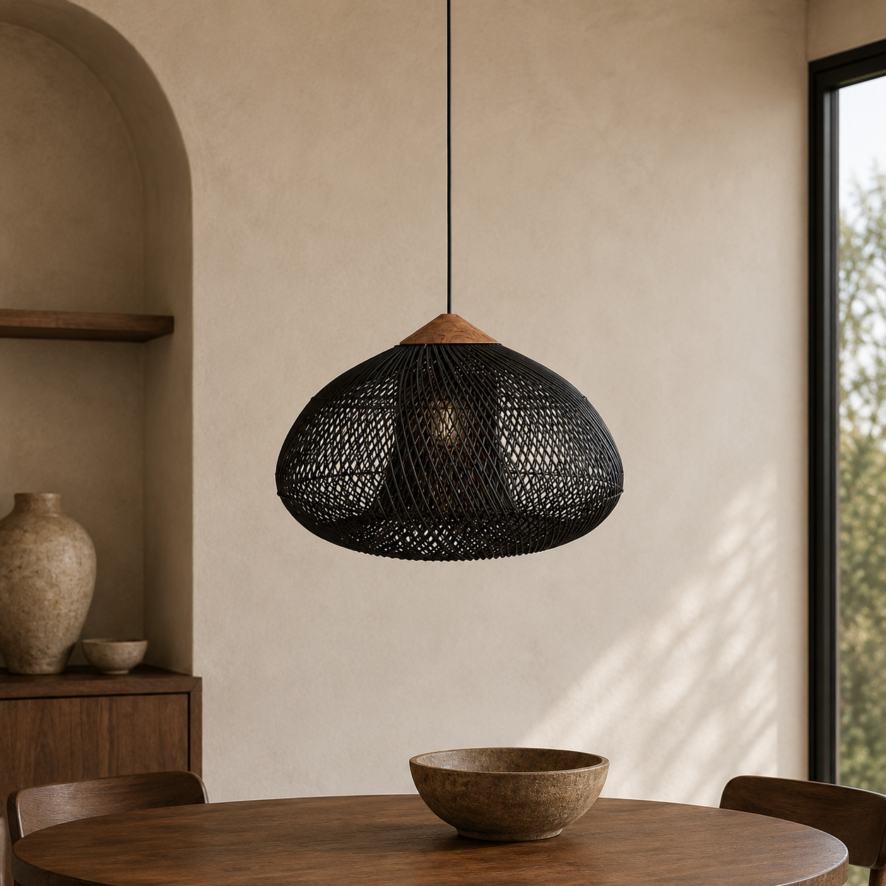 Tavero Rattan Pendant Light
