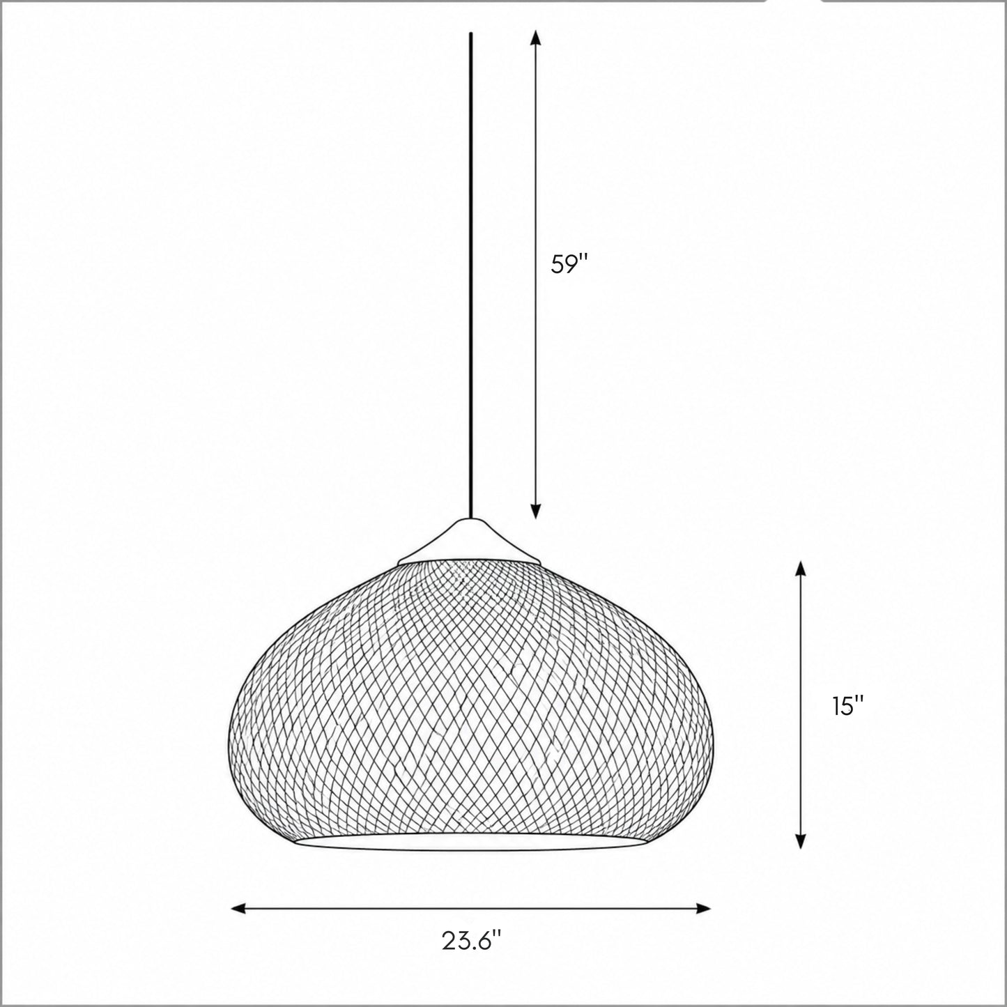 Tavero Rattan Pendant Light