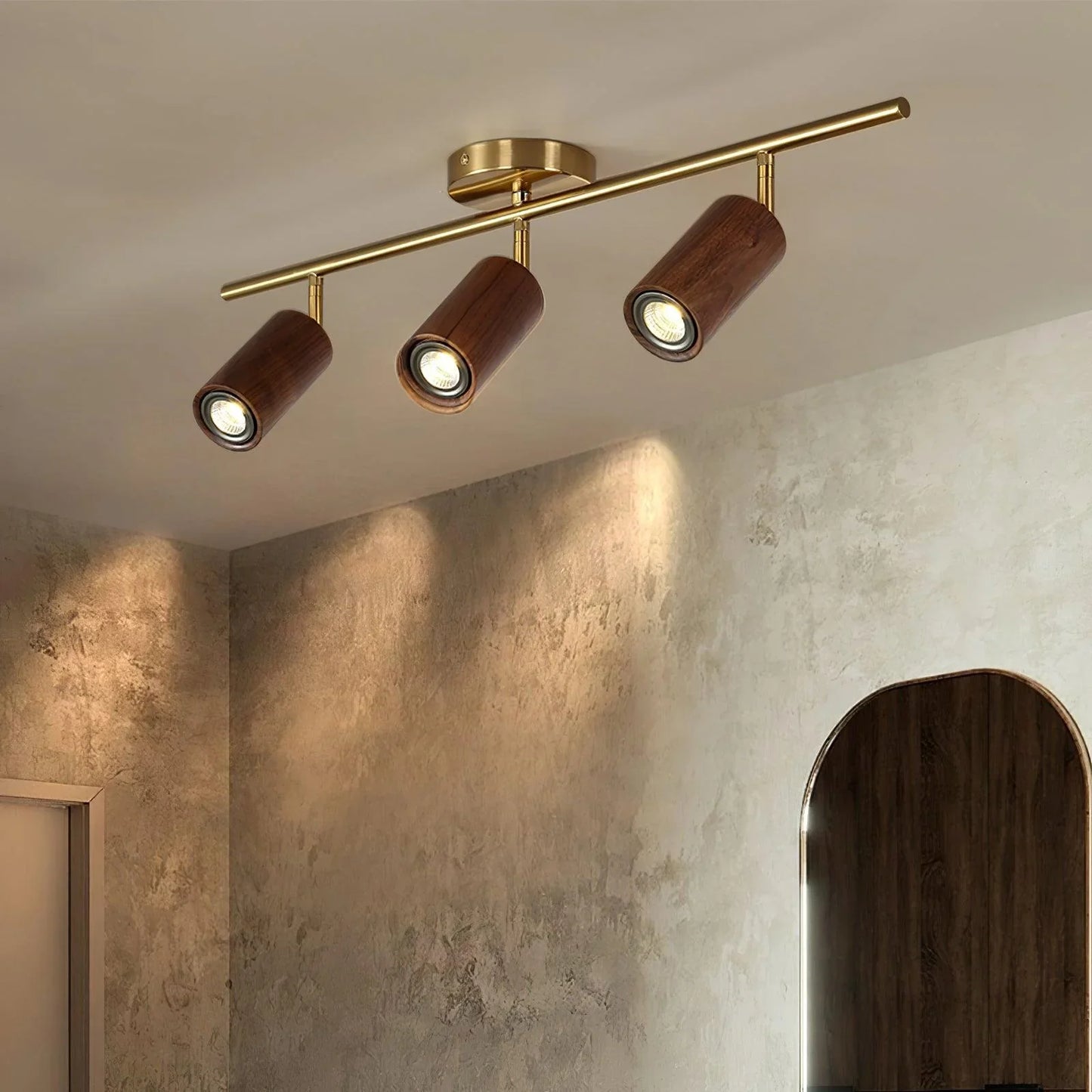 Serelle Wood Track Ceiling Light