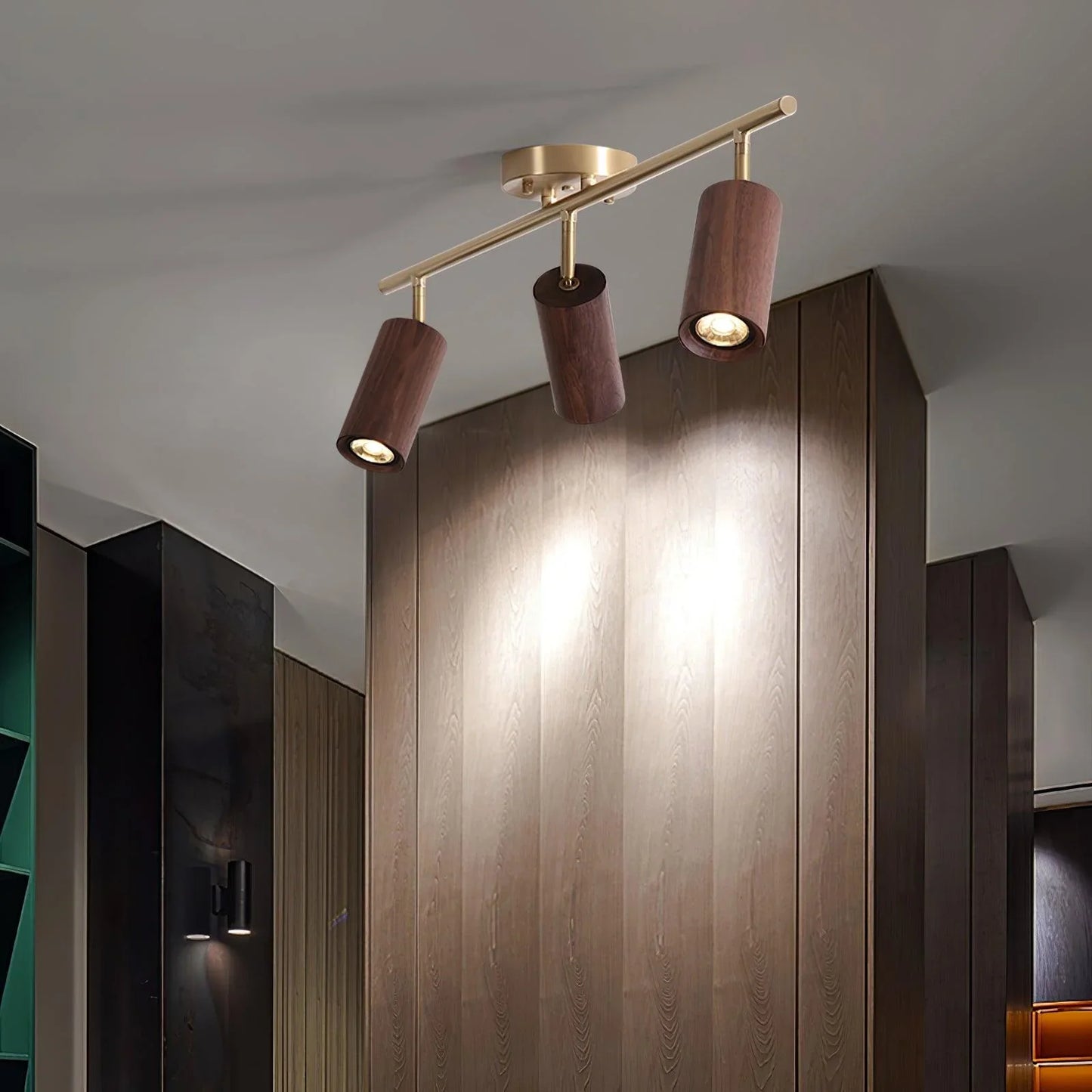 Serelle Wood Track Ceiling Light