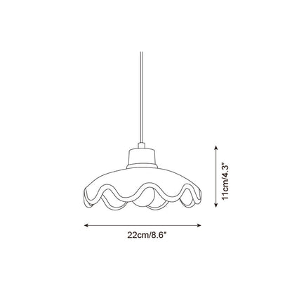 Scalloped Pendant Lamp