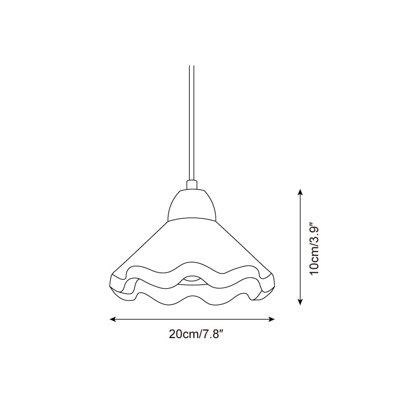 Scalloped Pendant Lamp