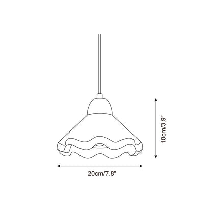 Scalloped Pendant Lamp