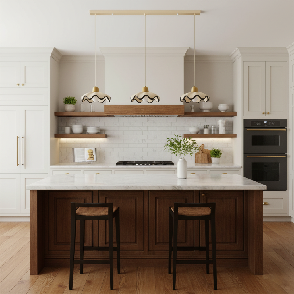 Scalloped Pendant Lamp