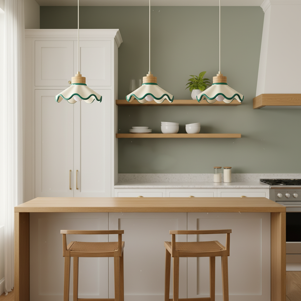 Scalloped Pendant Lamp