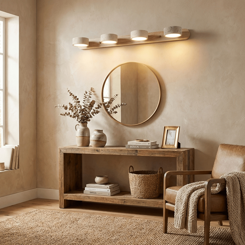 Aveline Travertine Wall Light