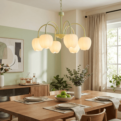 Elowen Floral Glass Chandelier Light