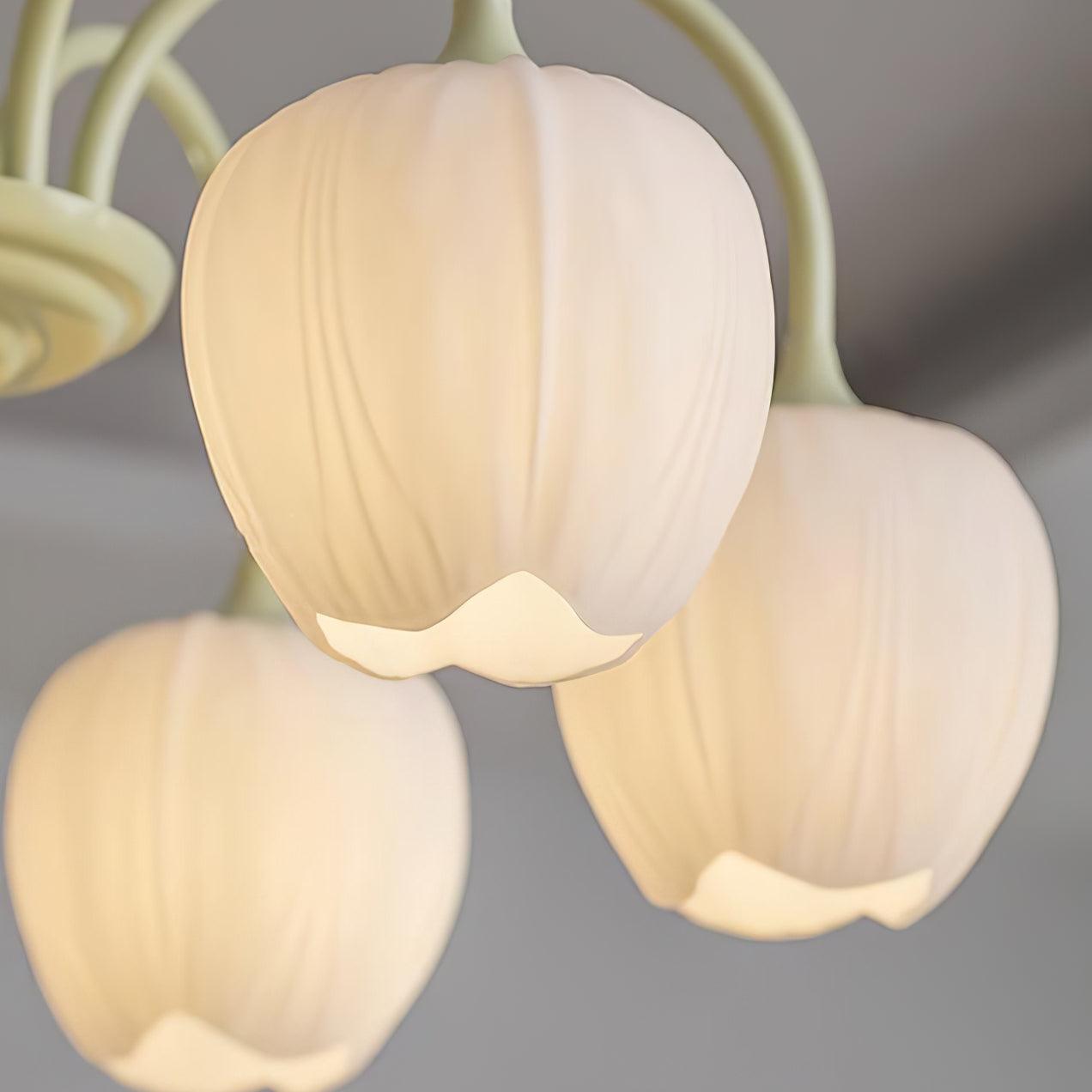 Elowen Floral Glass Chandelier Light