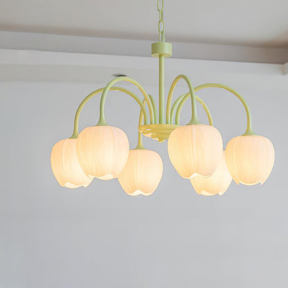 Elowen Floral Glass Chandelier Light