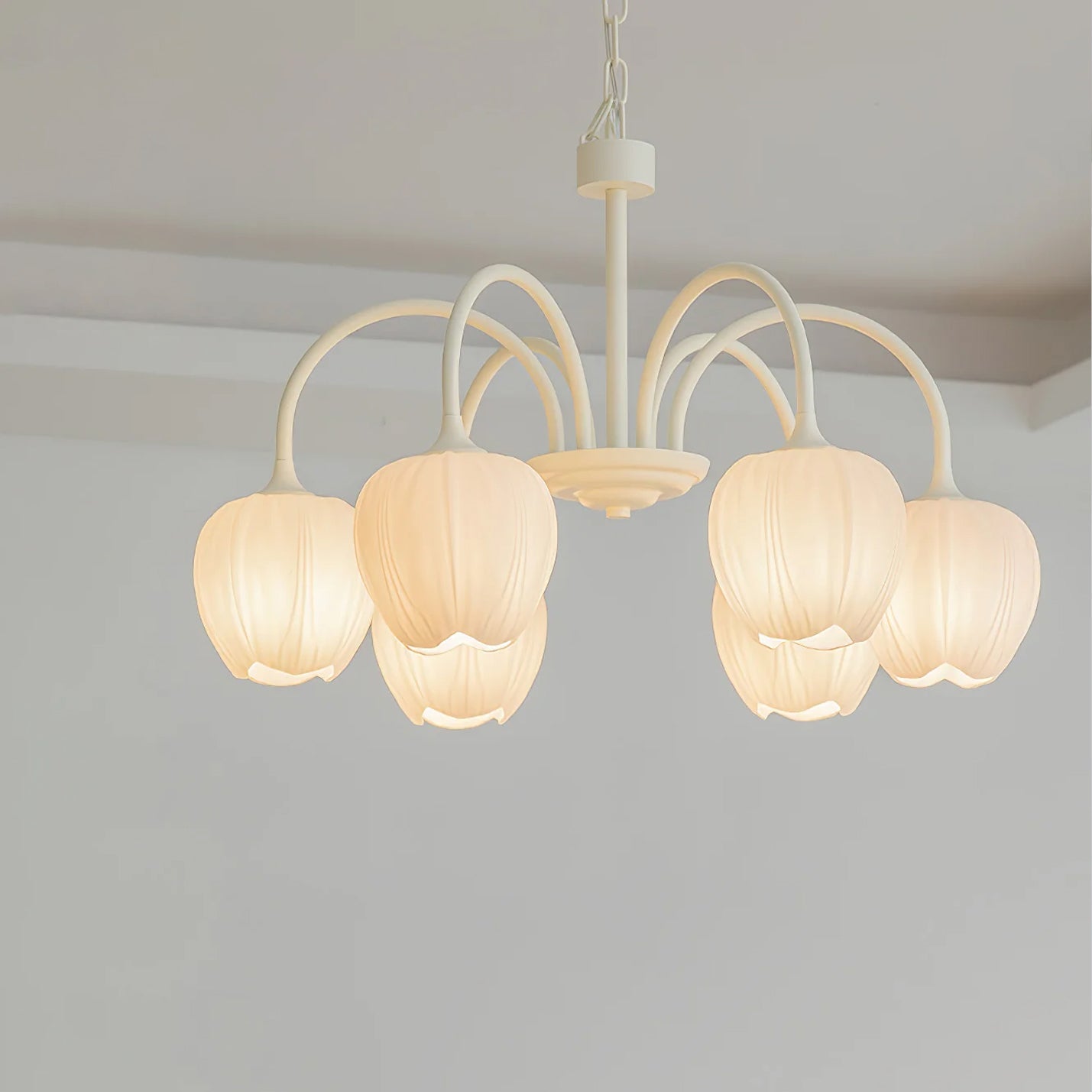 Elowen Floral Glass Chandelier Light