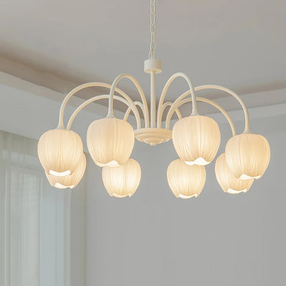Elowen Floral Glass Chandelier Light