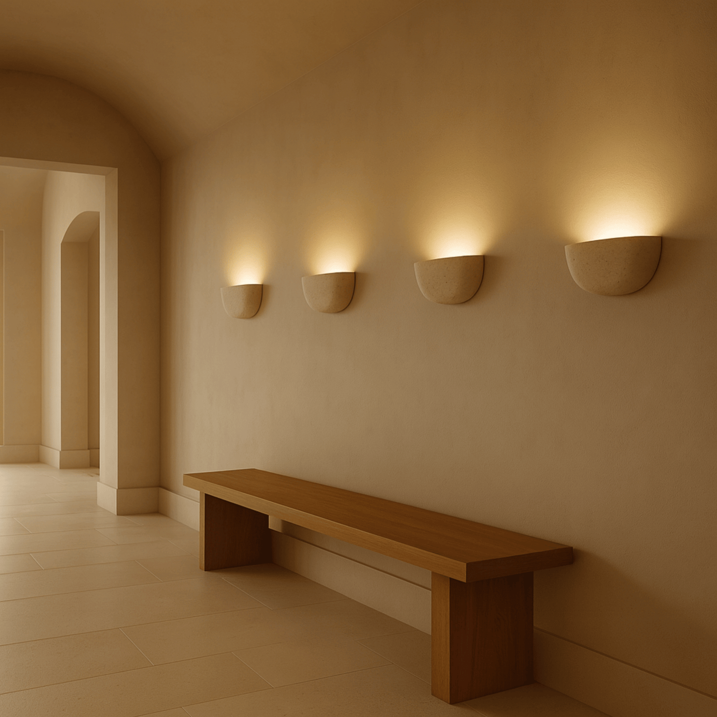 Siya Travertine Wall Light