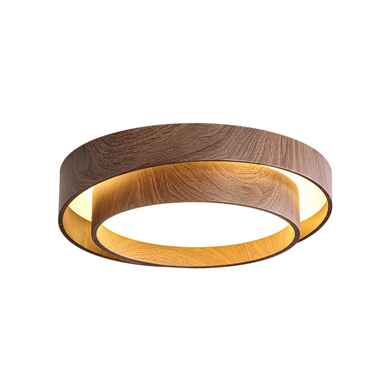 Elara Walnut Disc Ceiling Light