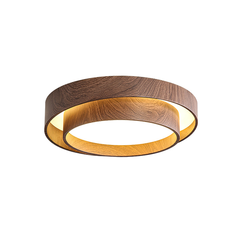 Elara Walnut Disc Ceiling Light