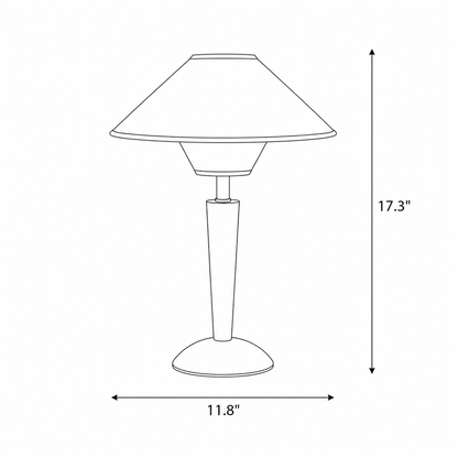 Valerie Wooden Fabric Table Lamp