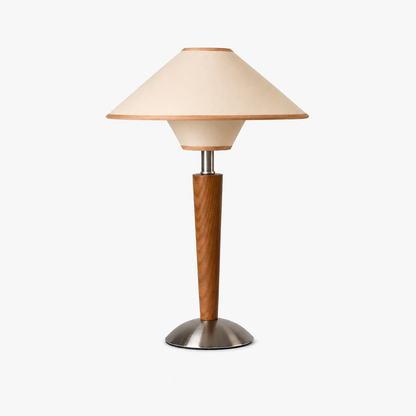 Valerie Wooden Fabric Table Lamp