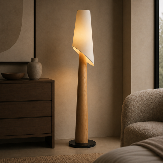 Varelle Wooden Floor Lamp