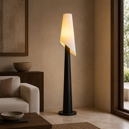 Varelle Wooden Floor Lamp