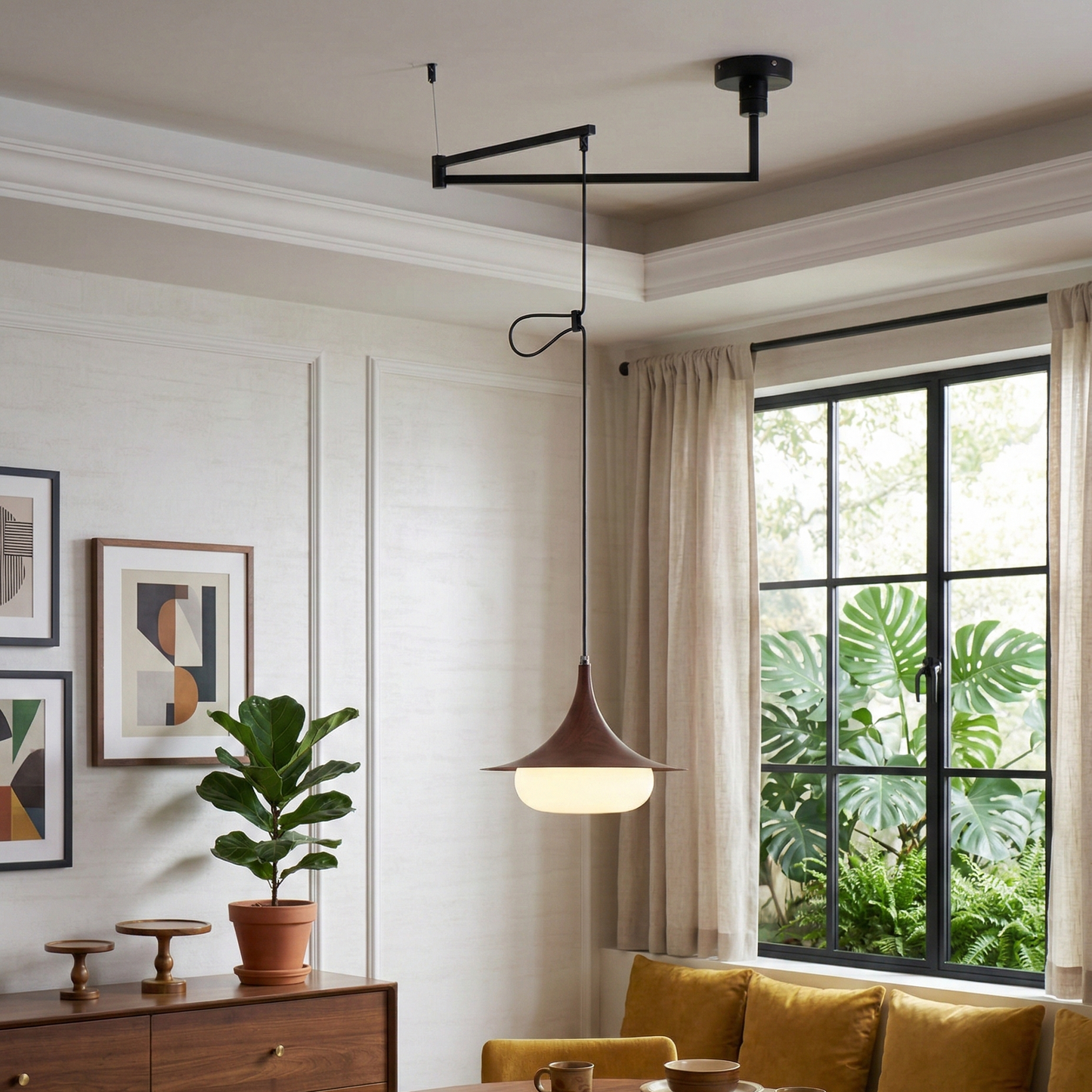 Averelle Swing Arm Pendant Light