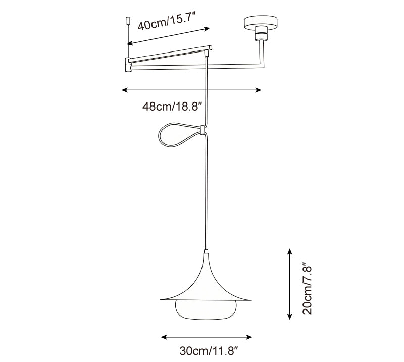 Averelle Swing Arm Pendant Light