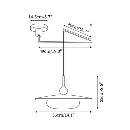 Velora Swing Arm Pendant Light