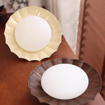 Vintage Scalloped Flush Ceiling Light