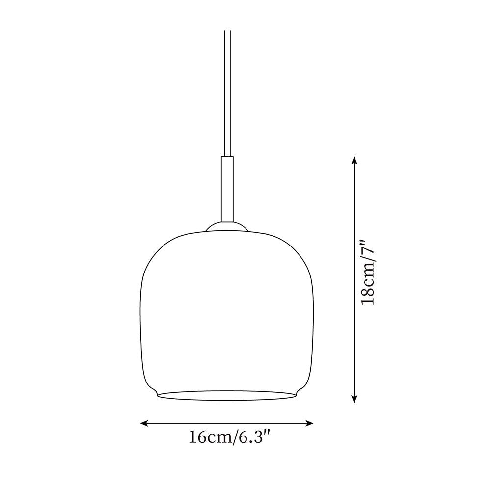 Vionne Smokey Glass Pendant Light