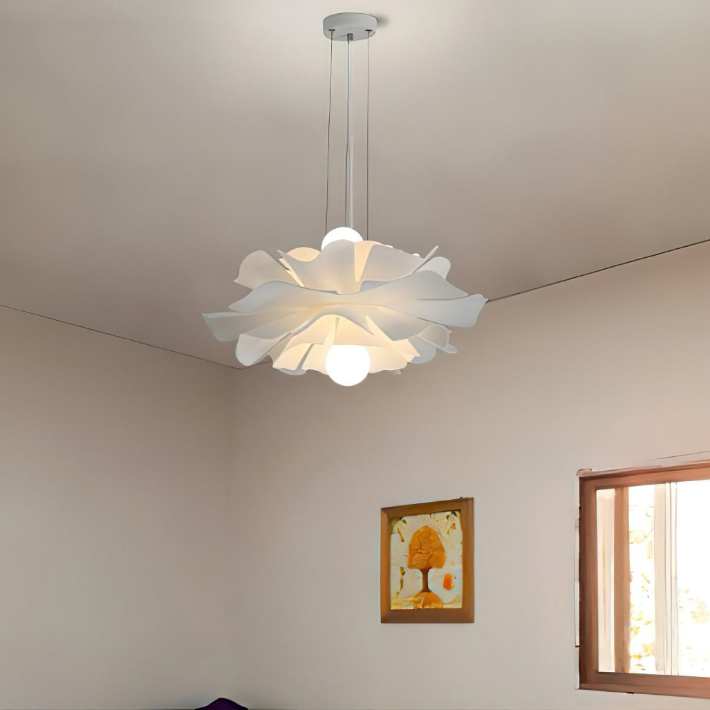 Noelle White Lotus Pendant Light