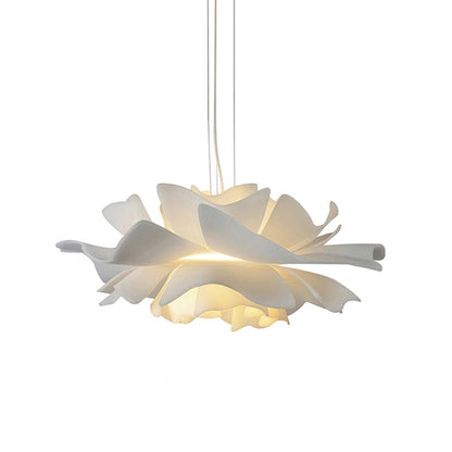 Noelle White Lotus Pendant Light
