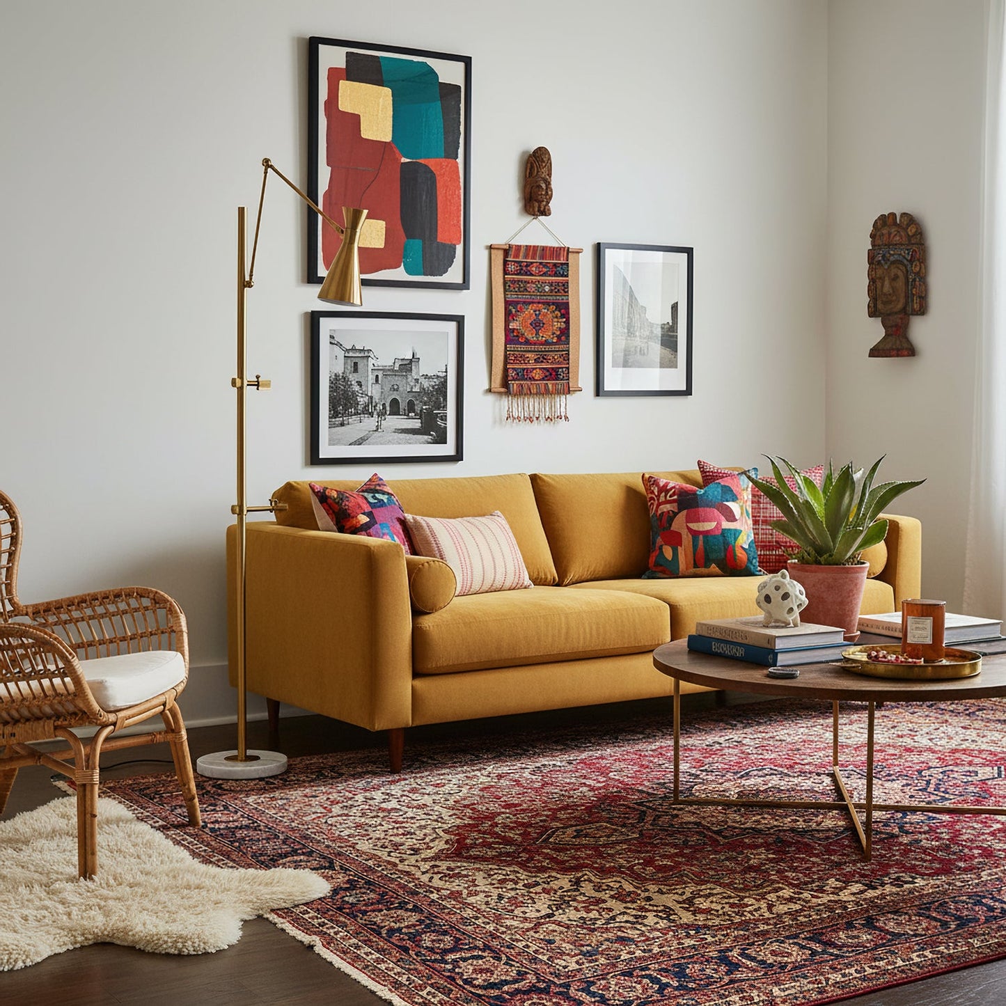 Odette Easel Frame Support Floor Lamp