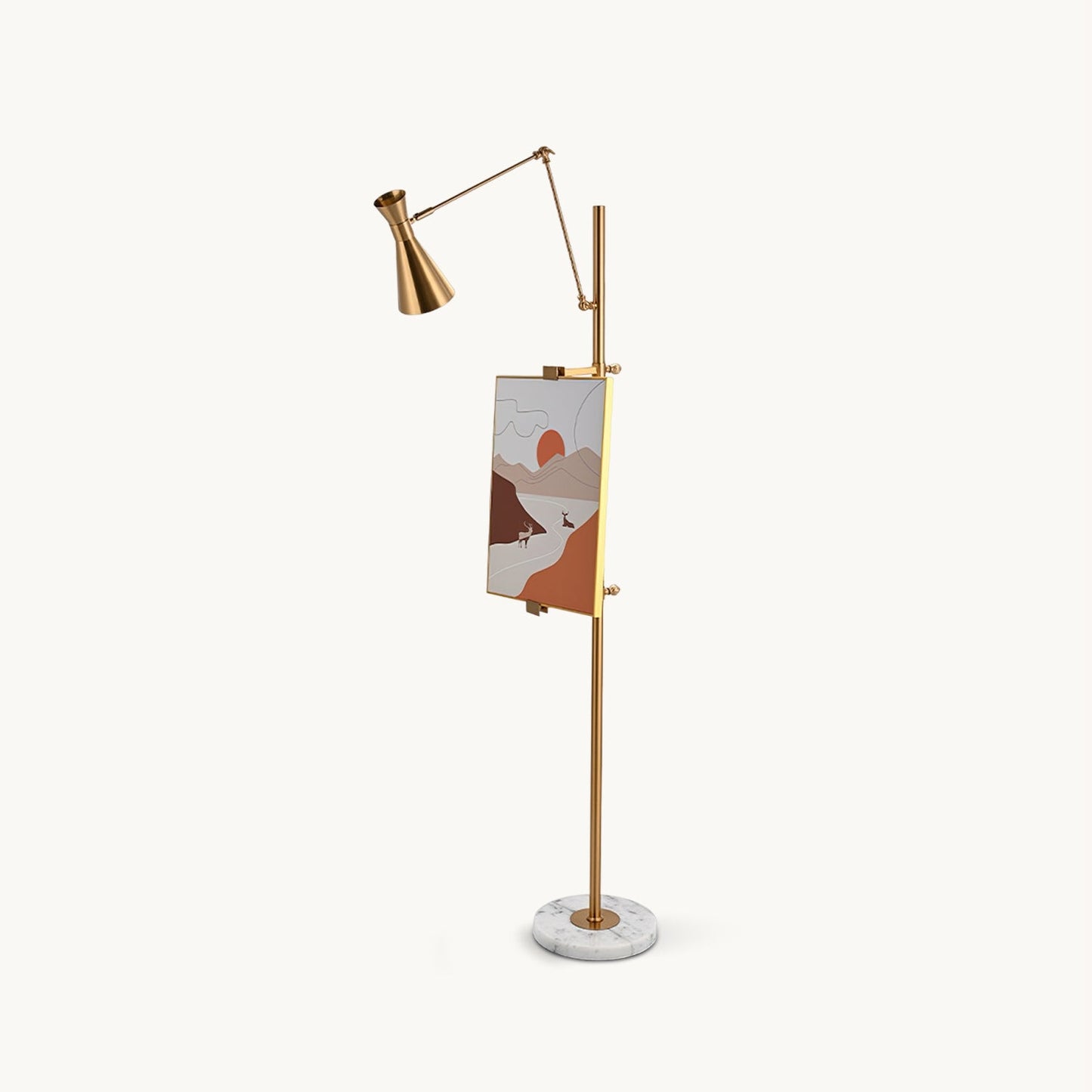 Odette Easel Frame Support Floor Lamp