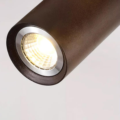 Wooden Multi Head Track Ceiling Light