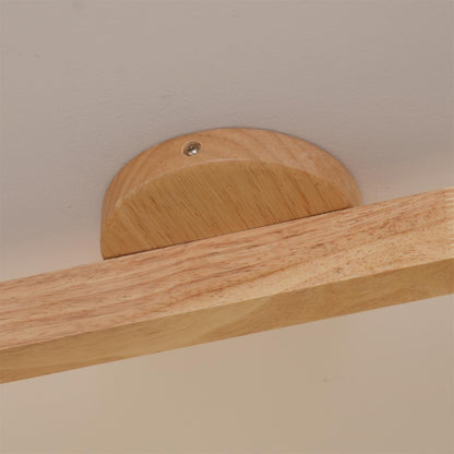 Wooden Multi Head Track Ceiling Light