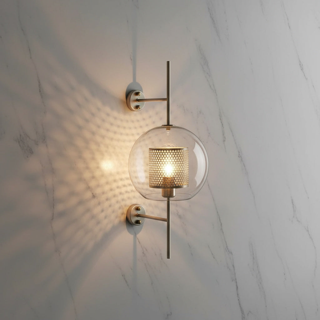 Lorienne Modern Glass Wall Light